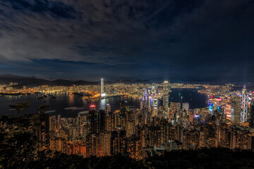 Hong Kong Night View from Victoria Peak