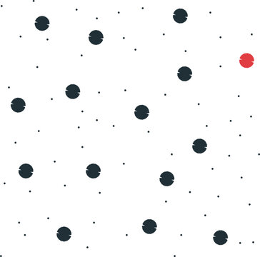 Screentone with dots and roung spots