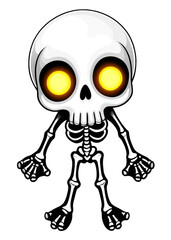 Halloween Featured Glowing skull or skeleton part Artwork Made for Clothing, Socks, Car sticker, Wall art, Acrylic block
