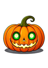 Halloween Featured Carved pumpkin with a detailed design Design Ideal for Clothing, Socks, Water bottle sticker, Framed print, Throw blanket
