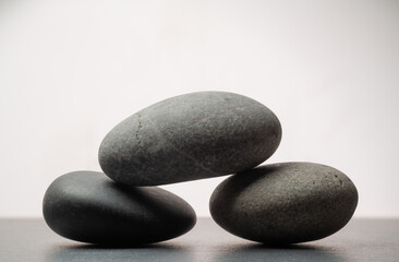 natural zen stones for podium background