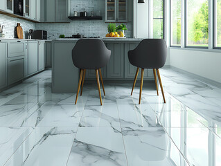 gray kitchen, generative a.i.