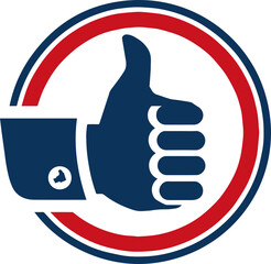 Thumbs up icon design expressing like