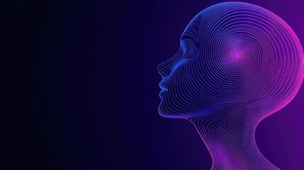 Futuristic depiction of a humanoid figure with a neon design, emphasizing technology and creativity in a vibrant visual display.