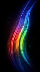 abstract background with rainbow, generative a.i.