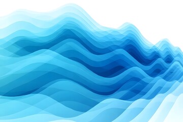 Fototapeta premium Abstract Blue Waves Background
