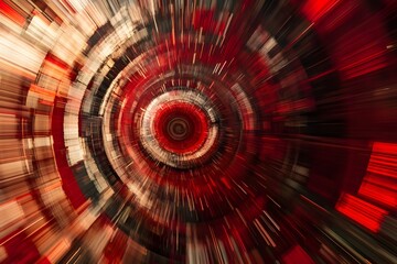 Abstract Red and White Radial Blur Background
