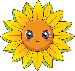 sunflower vector illustration 