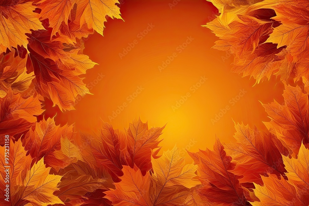 Wall mural Bright Orange Abstract Background for Autumn Wallpaper Design