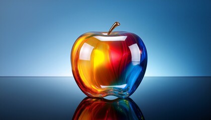 Glass apple for a touch of class.