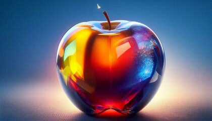 Glass apple: elegance redefined.