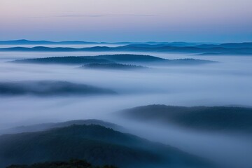Fototapeta premium Blue Mist Tones in Various Forms and Patterns