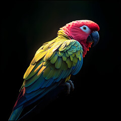 Fototapeta premium red and yellow macaw