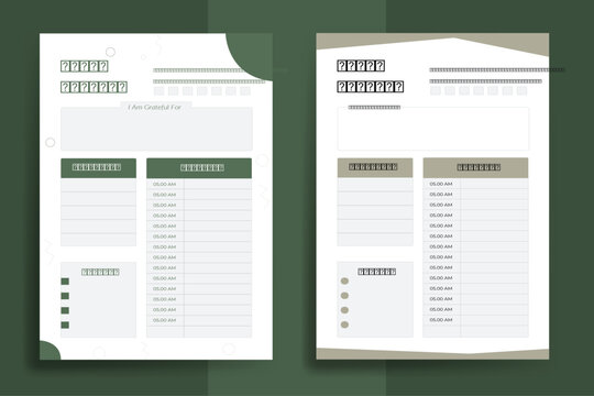 Planning for the day in the daily planner
