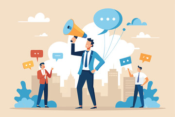 Communication or PR, Public Relations manager to communicate company information and media, announce sales or promotion concept