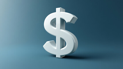 A clean dollar sign illustration reflecting simplicity in financial concepts and transactions