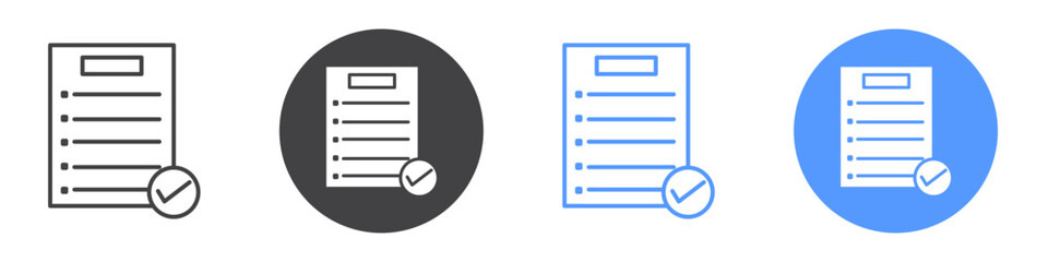 Planning icon flat line symbol set.