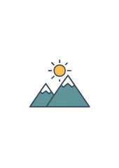 Simple Mountain Vector
