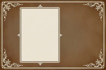 Vintage Overlay Design with Classic Photo Border and Blank Space for Customization
