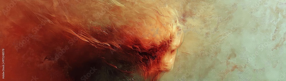 Aufkleber abstract artwork featuring dynamic colors and textures, evoking emotion and intrigue through swirlin