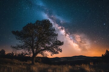 Fototapeta premium Photo Landscape astronomy outdoors nature