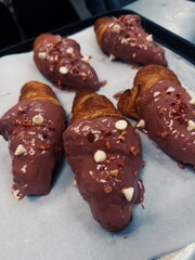 chocolate dipped croissant 