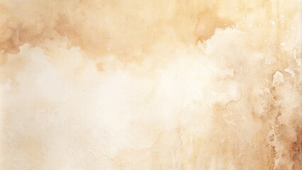 Obraz premium Watercolor abstract textured beige background.Light watercolor wall art to create a clean and modern background for your projects.