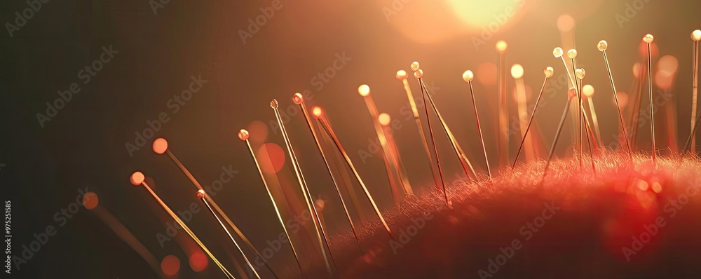 Aufkleber close-up of delicate cell structures illuminated by soft light, showcasing intricate details and org