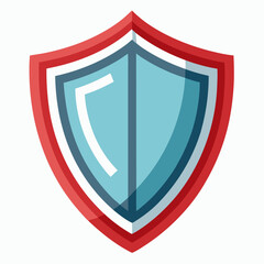 Shields vector on white backgroun