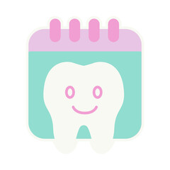 tooth with calendar
