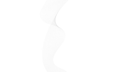 Naklejka premium Abstract background with silver wave lines. Modern futuristic interior concept. Element for design isolated on white. Gold, metal, luxury. Holiday, celebration, card, cover, flyer. vector illustration