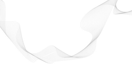 Luxury abstract soft grey wavy fluid glowing lines elegance geometric background. Striped silver wave lines. suit for banner, cover, poster, flyer, brochure, magazine, leaflet. vector illustration