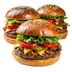 hamburger isolated on white