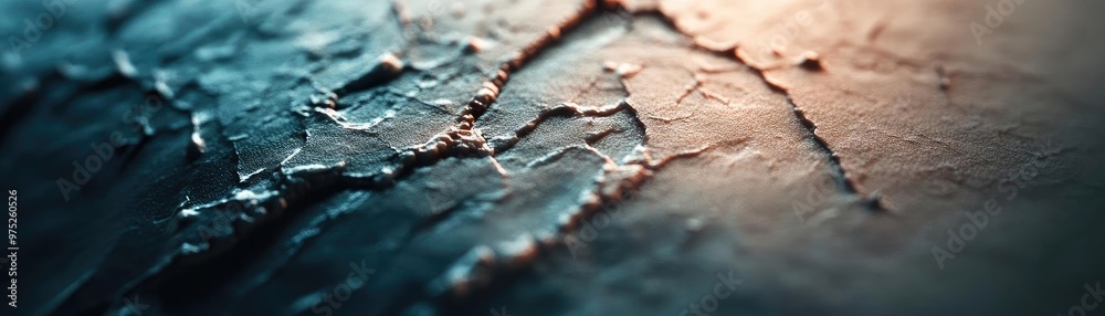 Poster Close-up of textured surface showcasing intricate patterns and light reflections, ideal for backgrounds or artistic projects.