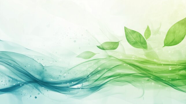 An environmental science background with elements of nature, water cycles, and the Earth&rsquo;s atmosphere. Soft greens and blues, eco-friendly. For presentations on climate change or sustainability.