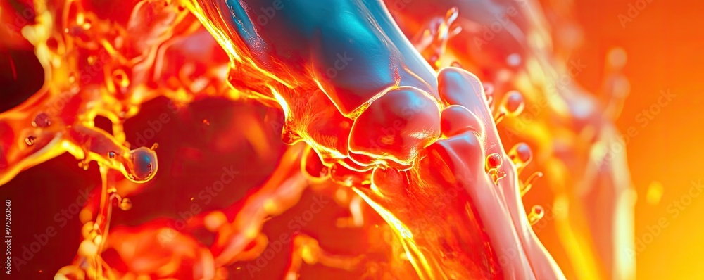 Poster vibrant abstract liquid design showcasing colorful splashes and fluid motion, perfect for creative p