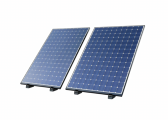 Two solar panels are shown side by side