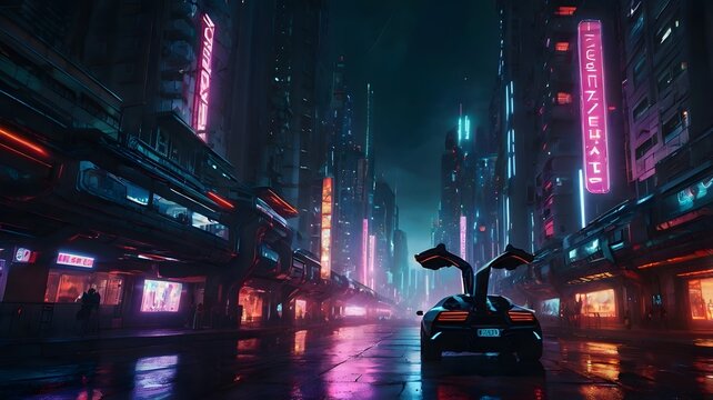 This name captures the essence of both the sentences and the tags, highlighting the city at night with an emphasis on lights and the festive elements