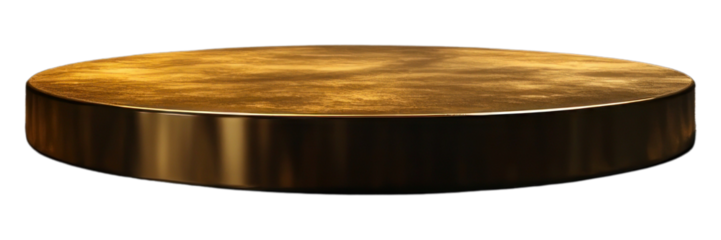 PNG Gold podium on dark background spotlight lighting platform.