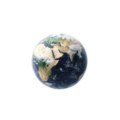 Fototapeta premium small blue earth cut out image