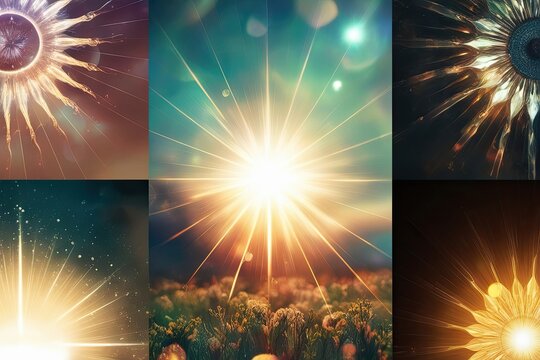 Enchanting Sunlight Overlays for Stunning Light Transitions Radiant Effects and Elegant Lens Flares to Create Captivating Atmospheres