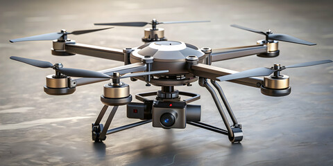 Drone equipped with wheels and propeller for versatility and maneuverability, drone, wheels, propeller, technology