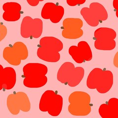 seamless background with apples