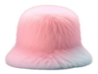 PNG Bucket hat fur white background clothing.