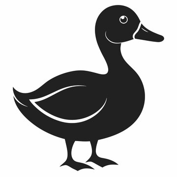 recommend clip art: duck vector, clean clear shape vector, silhouette duck isolated on white