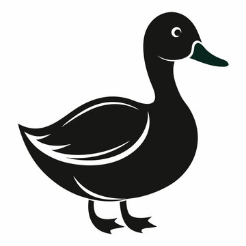 recommend clip art: duck vector, clean clear shape vector, silhouette duck isolated on white