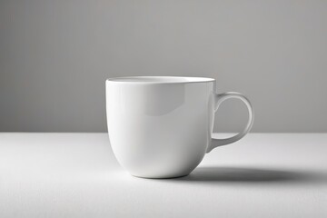 Obraz premium a white cup on a table 