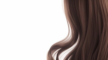 Naklejka premium a woman with long brown hair 