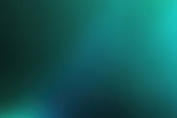 Fototapeta premium Teal Green Blue Gradient Background with Glowing Noise Texture Effect