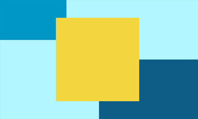 horizontal blue background with abstract yellow square. abstract vector banners design. web banner template. modern template design for web, ads, flyer, poster and cover. fashion concept design
